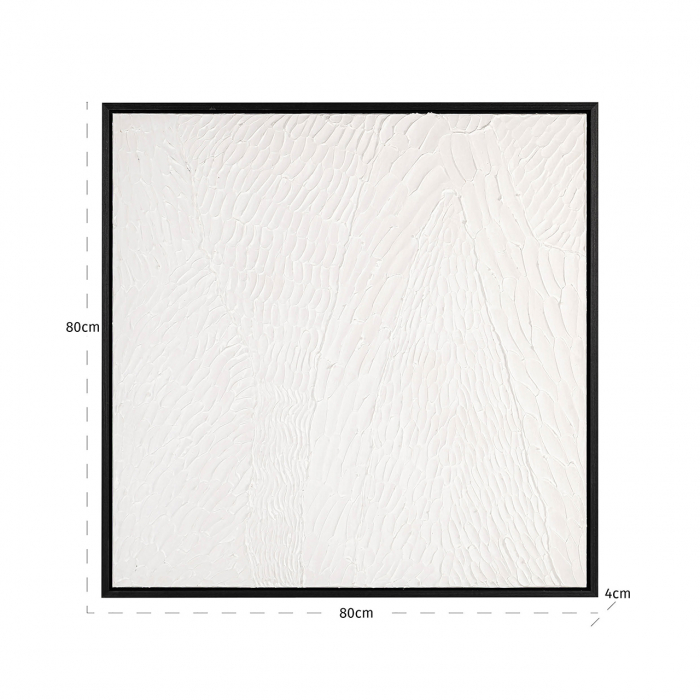 Tablou Janell (Negru/alb), Dims: 80.0 x 80.0 x 4.0 cm [3]