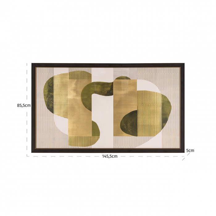 Tablou Joylin (Verde), Dims: 85.5 x 145.5 x 5.0 cm [4]