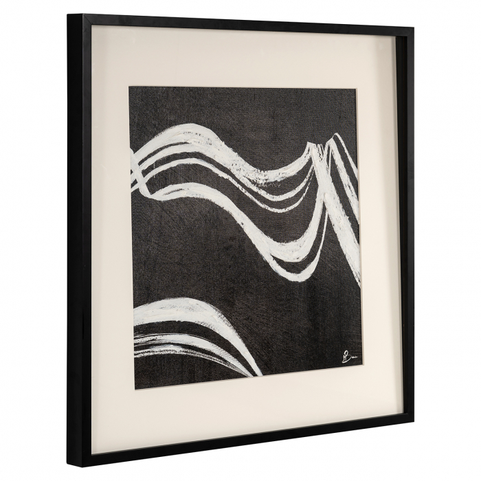 Tablou Jozy (Negru/alb), Dims: 80.0 x 80.0 x 5.0 cm [2]