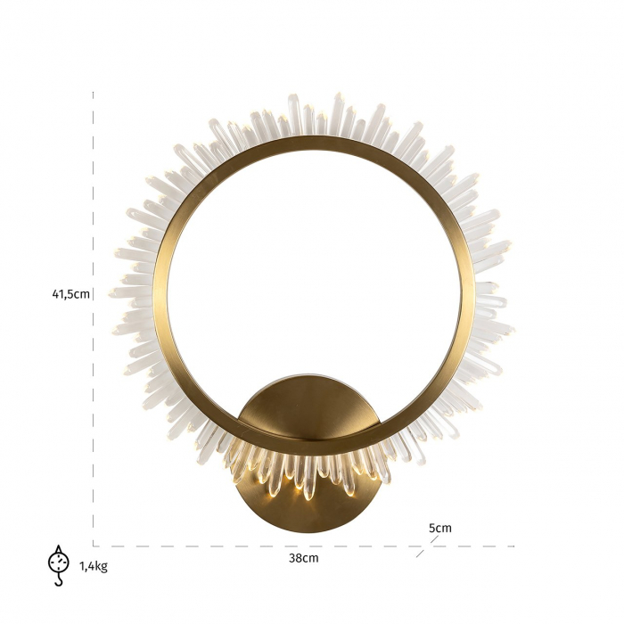 Aplica perete Beau (Brushed Gold) [3]