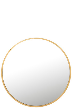 Oglinzi - Oglinda Mona Round, Metal/Sticla, Auriu, 110x2x110 cm
