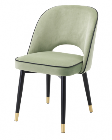 Scaun dining, Cliff Savona, verde pistache, catifea S/2 [1]