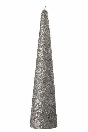 Lumanari - Lumanare cu gliter CON, ceara, auriu sampanie, 7x30 cm