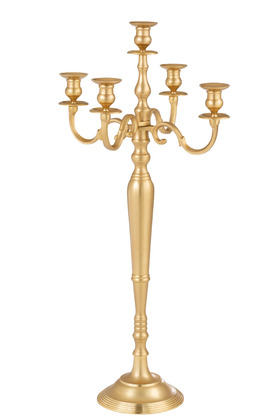 CADOURI - Sfesnic cu 5 brate Noel, aluminiu, 48x99 cm