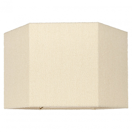 Abajur, Soho alb bouclé hexagon mediu (alb) [1]