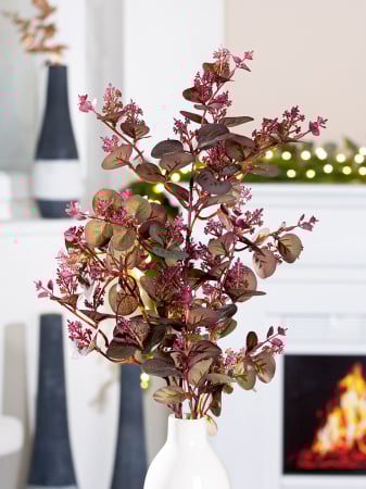 Decoratiuni - Accesorii, Eucalipt, "Frumusete", Rasina, violet, PU 8, L. 17 cm, L. 17 cm, H 66 cm