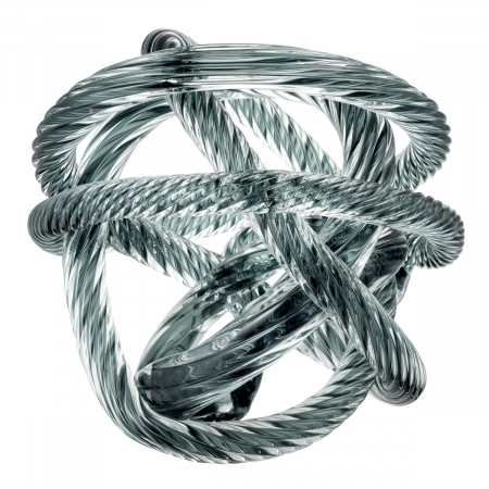 Accesoriu birou Dominico gri albastru sticla L, Dims: Ø 20  (CM) [3]