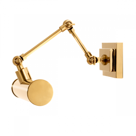 Aplică de perete, Pacific cu finisaj auriu , Dims: W. 28.5 | D. 24 | H. 20 | Adjustable (CM) [2]