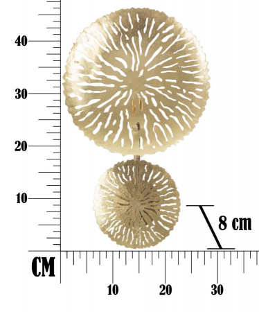 Aplica Glam, fier, auriu, 28.5X8X46 cm [6]