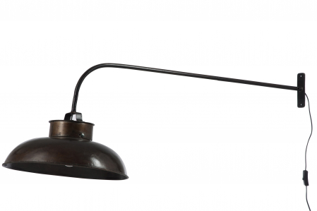 ILUMINAT - Aplica Lounge, Metal/Fier, Negru, 100x36.5x45 cm