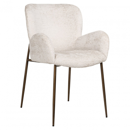 DINING - Fotoliu Amber cream fusion ignifug (FR-Fusion 02 Cream)