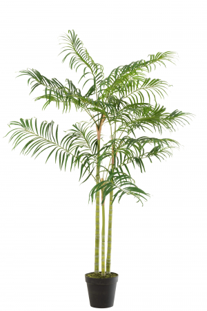 SALE % - Bambus artificial in ghiveci, Fibre artificiale, Verde, 110x110x170 cm