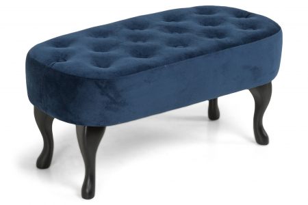 Canapele - Bancheta Diana, Albastru petrol, 84x42x38