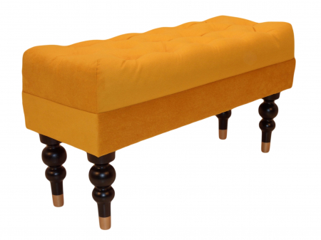 Banchete - Bancheta Diana Classic, Galben, 85x44x30 cm