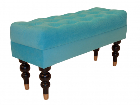 Bancheta Diana Classic, Turcoaz, 85x44x30 cm [1]