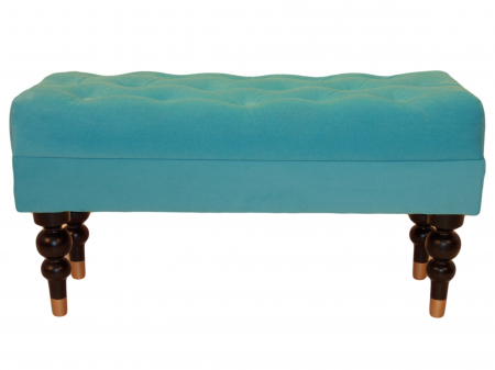 Banchete - Bancheta Diana Classic, Turcoaz, 85x44x30 cm