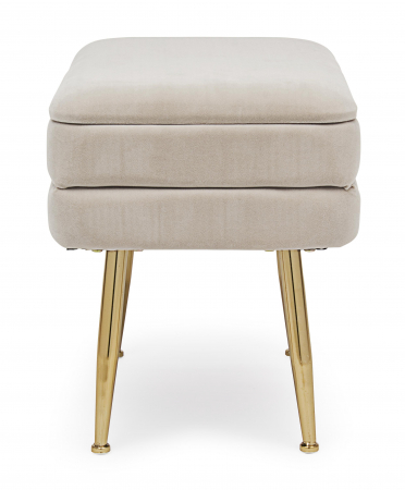 Bancheta Pavlina, Otel/Poliester, Bej, 50x34.5x42 cm [1]