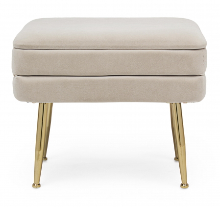 Bancheta Pavlina, Otel/Poliester, Bej, 50x34.5x42 cm [6]