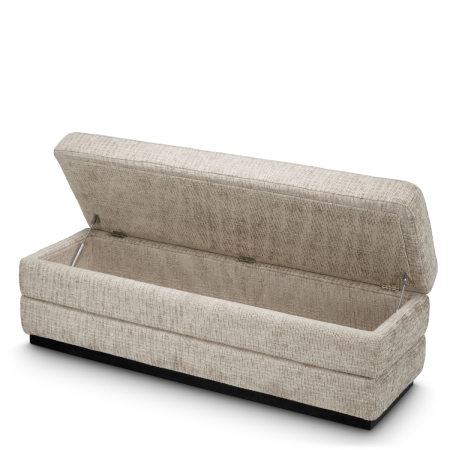 Bancheta Valmont creststone finisaj bej abanos |W. 141.5 | D. 47 | H. 49 cm  [3]