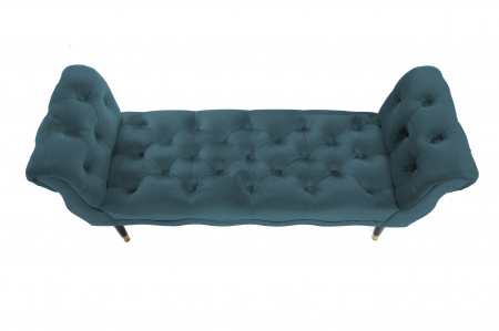 Bancheta Viana, albastru verzui, 120x38x60 cm [4]