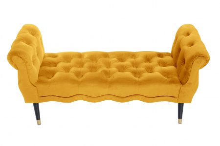 Bancheta Viana, galben 120x38x60 cm [1]
