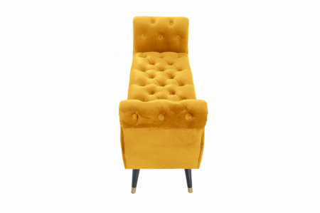Bancheta Viana, galben 120x38x60 cm [3]