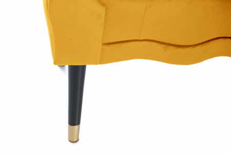 Bancheta Viana, galben 120x38x60 cm [5]