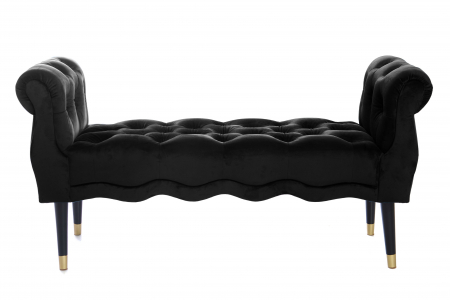Banchete - Bancheta Viana, negru, 120x38x60 cm