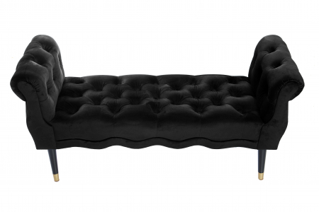 Bancheta Viana, negru, 120x38x60 cm [1]