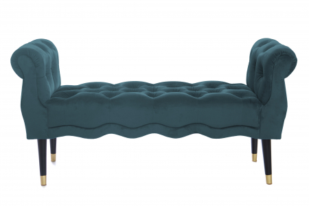 Banchete - Bancheta Viana, albastru verzui, 120x38x60 cm