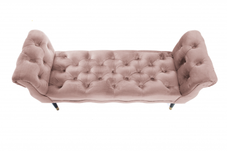 Bancheta Viana, roz 120x38x60 cm [4]