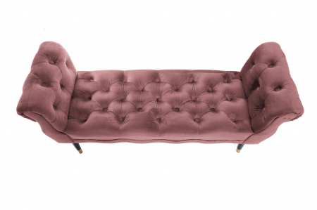 Bancheta Viana, roz inchis 120x38x60 cm [4]