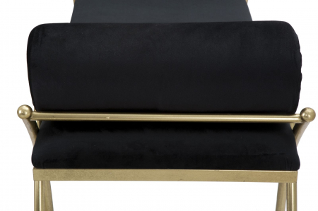 Bancheta RIBBON negru (cm) 112,5X49X53 [7]