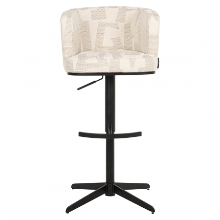 Scaun de bar/blat Cheyenne (Grafic bej), Dims: 92.0 x 56.0 x 53.0 cm [15]