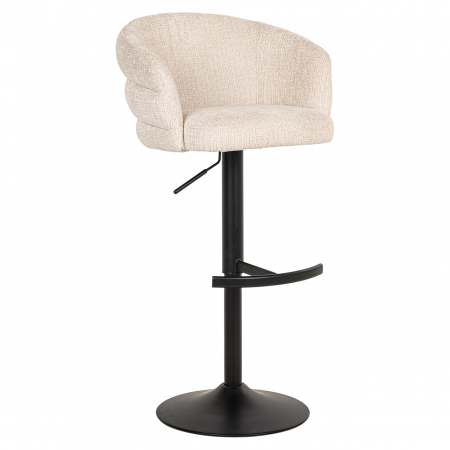 Scaun Bar/Counter, Nikki, pivotant, ignifug (Niagara 902 beige Chenille) [13]