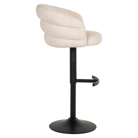 Scaun Bar/Counter, Nikki, pivotant, ignifug (Niagara 902 beige Chenille) [14]