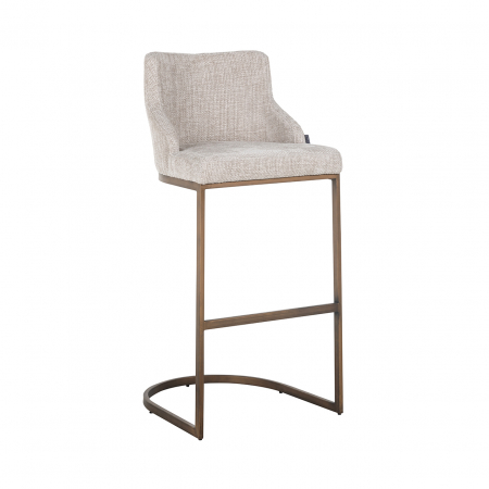 SALE % - Scaun de bar Bolton natural renagade / auriu mat