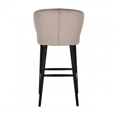 Scaun de bar  Indigo bej  catifelat [2]