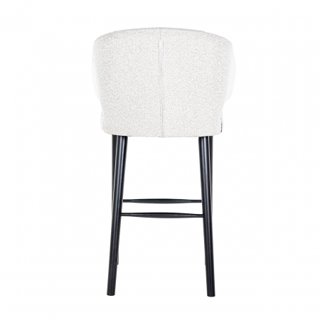 Scaun de bar Indigo alb bouclé [2]