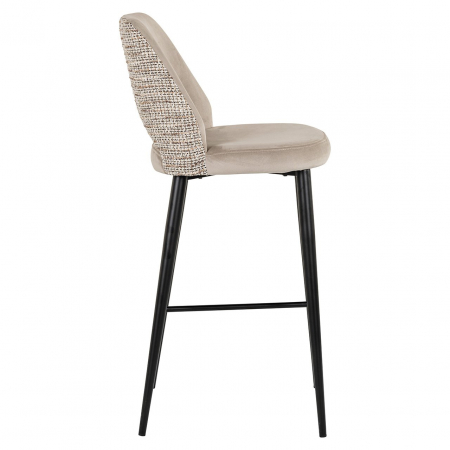 Bar stool Tabitha trendy nature / quartz khaki fire retardan (Be Trendy 01 Nature) [1]