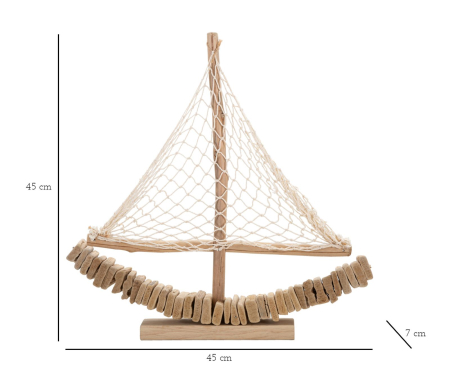 Barca natur 45x7x45 cm [5]