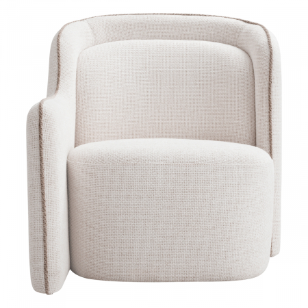 Bariera Fotoliu,ului din stânga Lyssa off-white, Dims: W. 77 | D. 100 | H. 82.5 | SD. 59 | SH. 39.5 | AH. 56  (CM) [1]