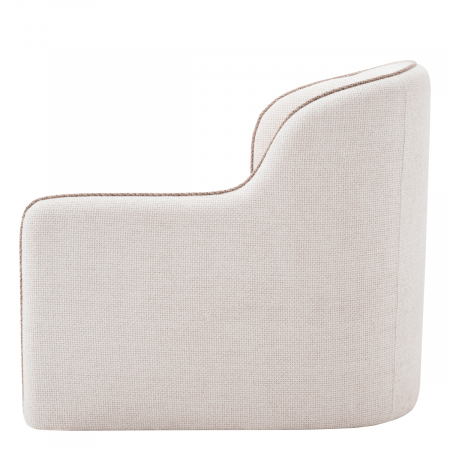 Bariera Fotoliu,ului Dreapta Lyssa off-white, Dims: W. 77 | D. 100 | H. 82.5 | SD. 59 | SH. 39.5 | AH. 56  (CM) [3]