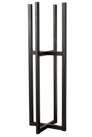 VAZE SI GHIVECE - Baza ghiveci, Metal, Negru, 31.8x31.8x95.2 cm