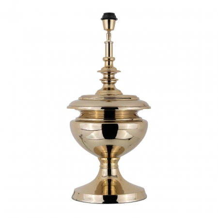 IN STOC - Baza lampa de masa Ensley, Aluminiu, Auriu, 62.5x28x28 cm