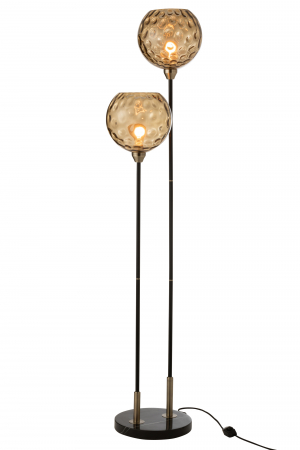Baza lampadar Bollie, Metal, Negru, 30x30x140 cm [4]