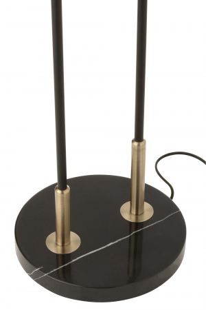 Baza lampadar Bollie, Metal, Negru, 30x30x140 cm [1]