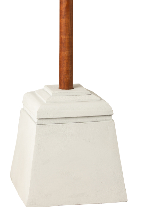 Baza umbrela, Compozit, Alb , 28x28x30 [2]