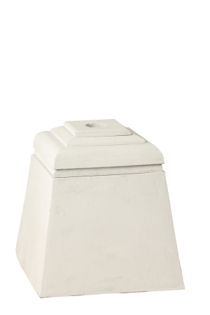 Baza umbrela, Compozit, Alb , 28x28x30 [1]