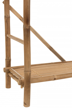 Biblioteca Bamboo, Fibre naturale, Maro, 160x40x195 cm [4]